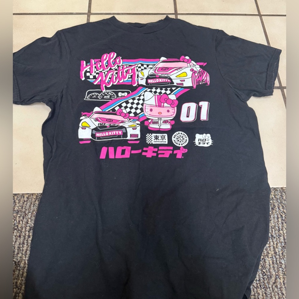 Hello Kitty Black Graphic T-Shirt